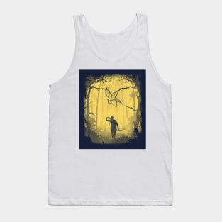 Hunger Games Woods - Yellow Blue Tank Top